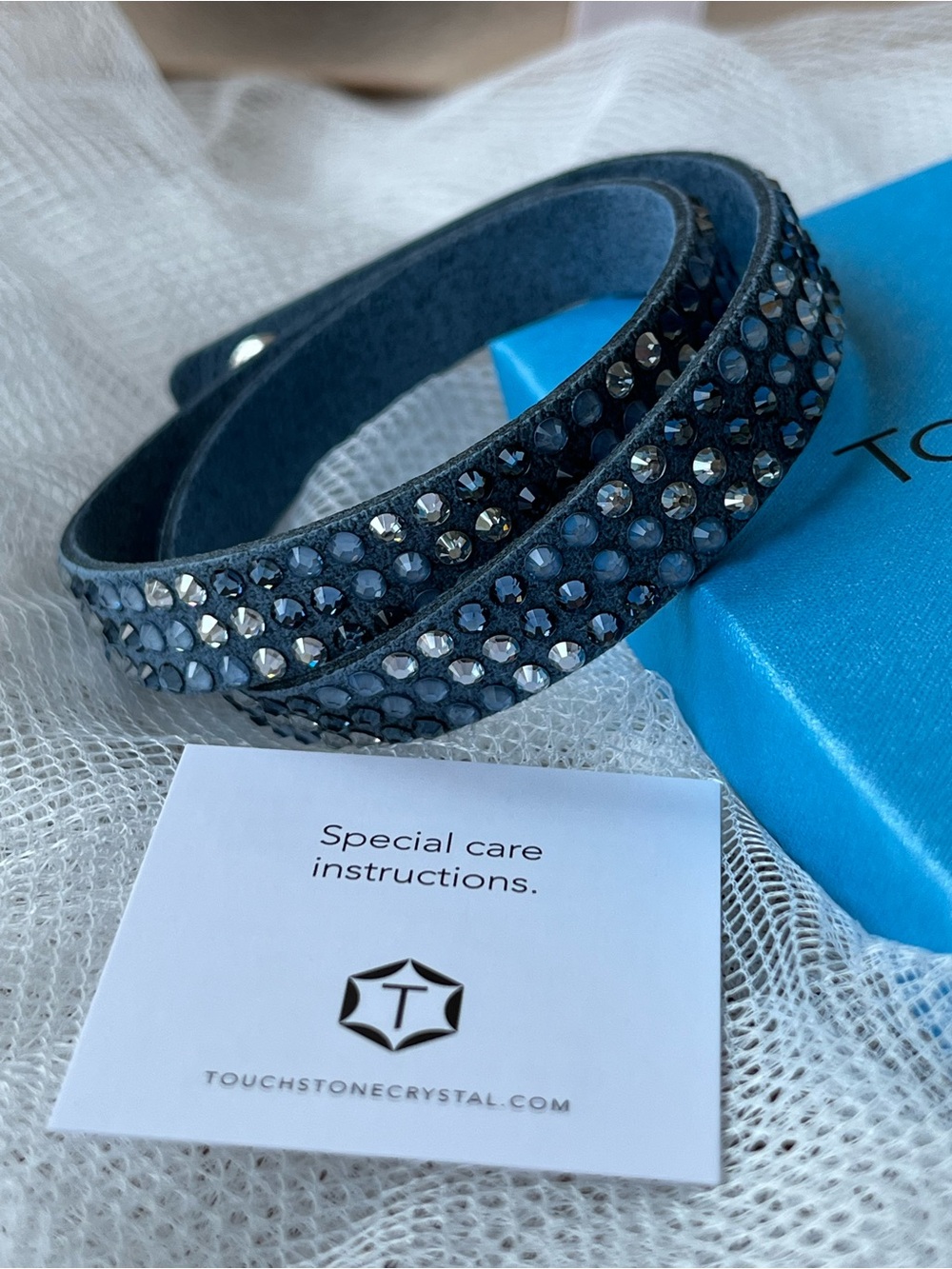 Touchstone Crystal by Swarovski 🌊💎Ocean Crystal Wrap Bracelet, NWT